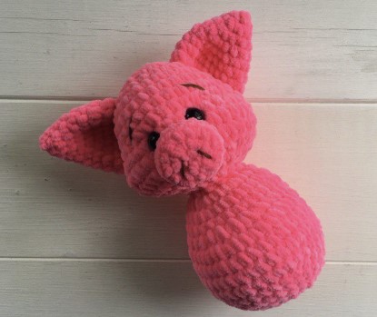 Cerdito Suave Amigurumi Patrón Gratis en Español