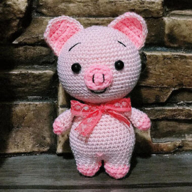 Cerdito Rosa Amigurumi PDF Patrón Gratis en Español (1)
