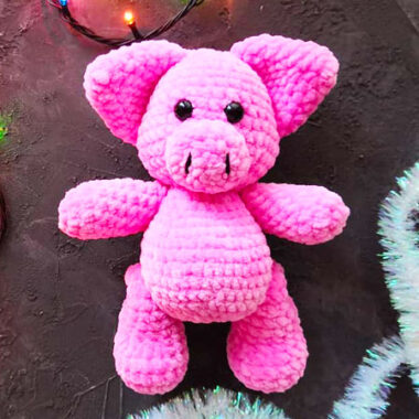 Cerdito Suave Amigurumi Patrón Gratis en Español (1)