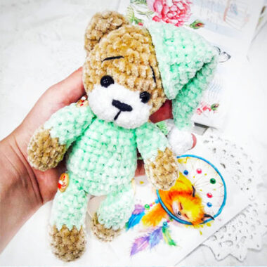 Osito Amigurumi Dormilón con Pijama Patrón Gratis (2)