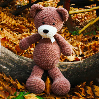 Patrón de Oso de Peluche Grande Dolly Amigurumi Gratis (3)