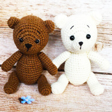 Pequeño Oso Blanco Amigurumi Patrón PDF Gratis (1)