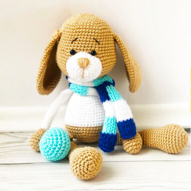 Lindo perro hembra Amigurumi PDF Patrón Gratis