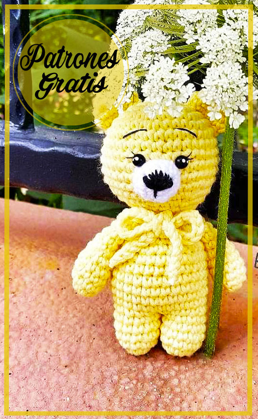 Nuevo Llavero Oso Amigurumi Patrón Gratis PDF en Español