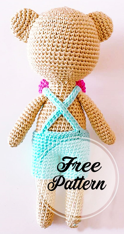 Pequeño Oso de peluche Amigurumi patrón gratis Pequeño Oso de peluche Amigurumi patrón gratis