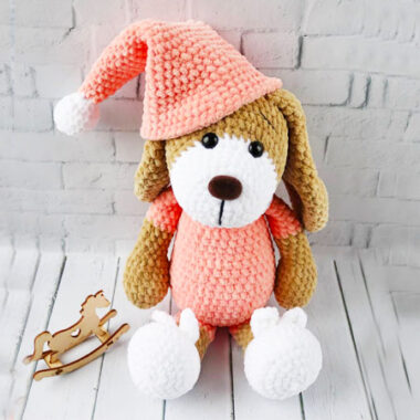 Patrón Gratis De Perrito Con Pijama Y Gorro De Dormir