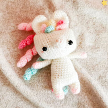 Patrón PDF Gratis de Unicornio Llavero Amigurumi