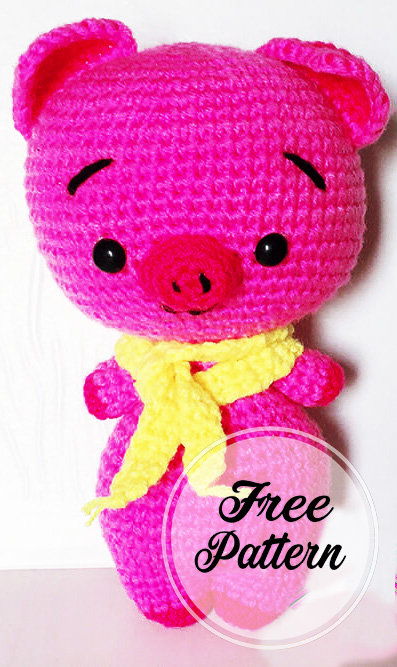 Lindo Amigurumi Cerdito Patrón Gratis