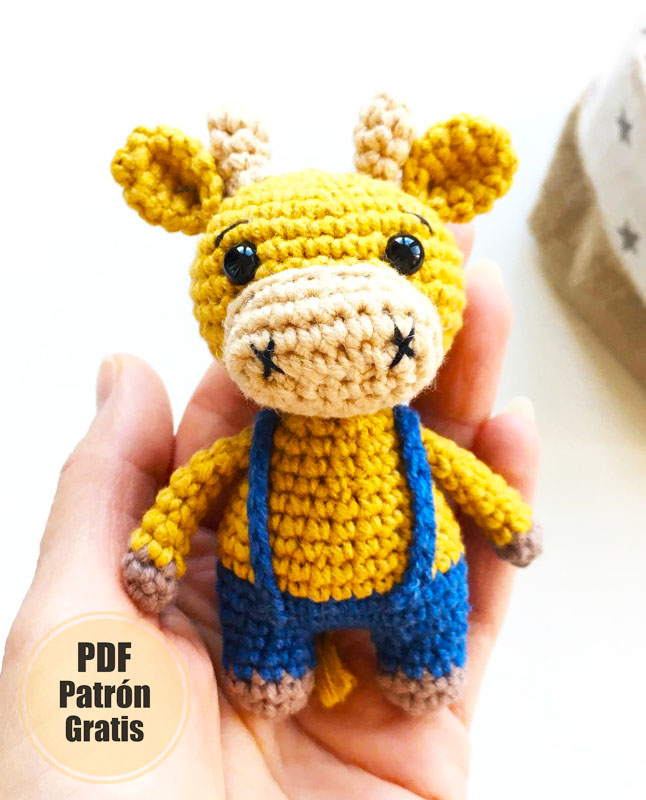 Toro y Vaca Amigurumi Patrón Gratis Paso a Paso