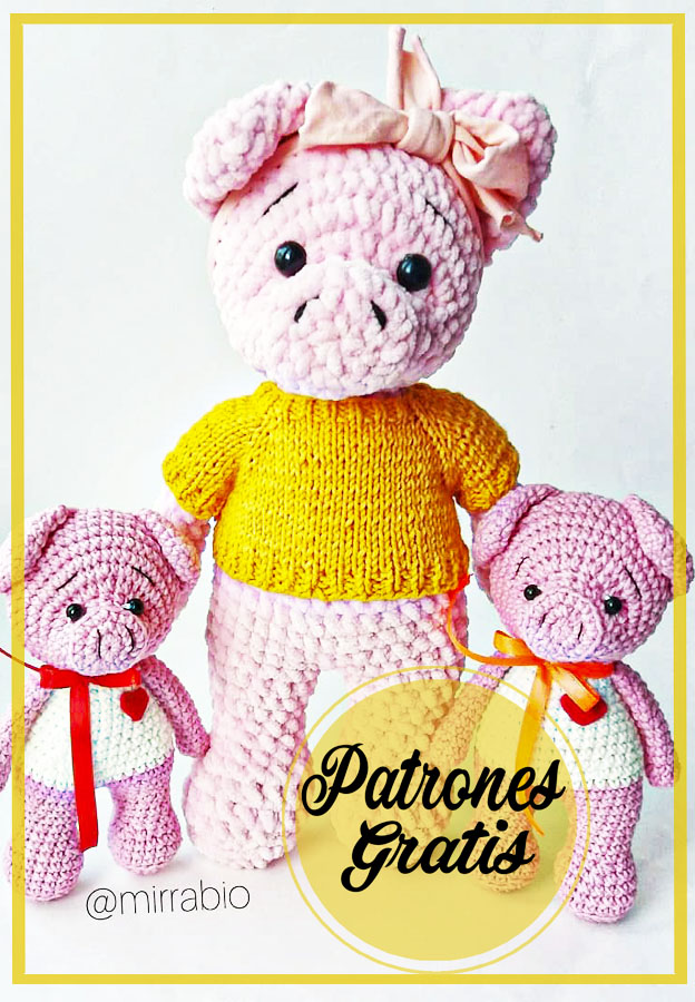 Felpa Cerdito Amigurumi Patrón Gratis