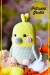 Pájaro amarillo gordo PDF Amigurumi patrón gratis