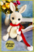 Conejo lindo blanco Amigurumi Patrón Gratis