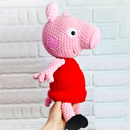 Peppa Pig Amigurumi PDF Patrón Gratis en Español