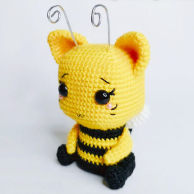 Gato Abejita Patrón Amigurumi PDF Gratis