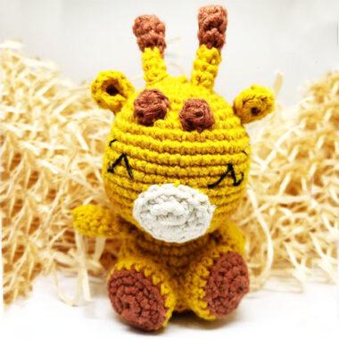 Llavero Jirafa Pequeña Patrón Amigurumi PDF Gratis