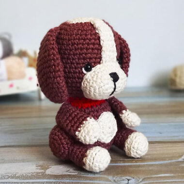 Amigurumi Fiesta de Perro Patrón PDF Gratis Paso a Paso