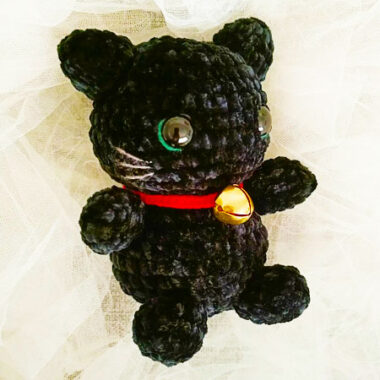 Gato negro Amigurumi PDF Patrón gratis