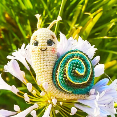 Caracolito de Primavera Amigurumi Patrón Gratuito