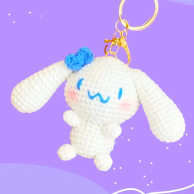 Amigurumi Cinnamoroll Llavero PDF Patrón Gratis