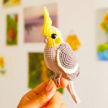 Amigurumi Kakadu Kali PDF Patrón Gratuito