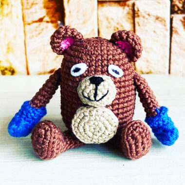 Amigurumi Oso boxer tsukamoto Patrón PDF Gratuito